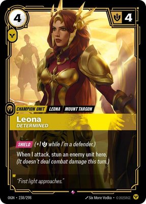 Leona, Determined, Origins