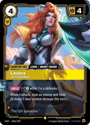Leona, Determined (Alternate Art), Origins