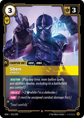 Shen, Kinkou, Origins