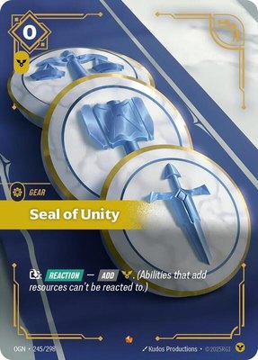 Seal of Unity, Origins