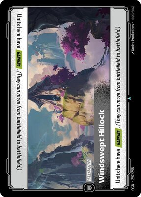 Windswept Hillock, Origins