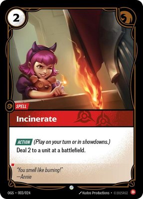 Incinerate, Proving Grounds