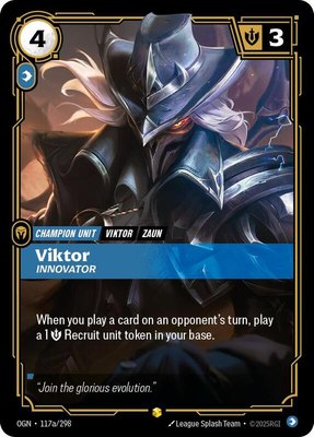 Viktor, Innovator (Alternate Art), Origins