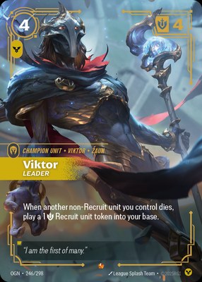 Viktor, Leader, Riftbound Organized Play Promotional Cards