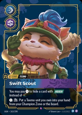 Teemo, Swift Scout, Riftbound Organized Play Promotional Cards
