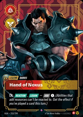 Darius, Hand of Noxus, Riftbound Organized Play Promotional Cards