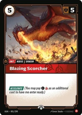 Blazing Scorcher, Riftbound Organized Play Promotional Cards