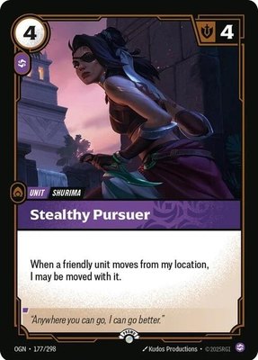 Stealthy Pursuer, Riftbound Organized Play Promotional Cards