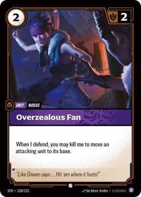Overzealous Fan, Spiritforged