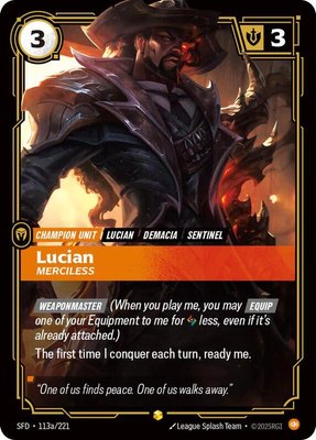 Lucian, Merciless (Alternate Art), Spiritforged