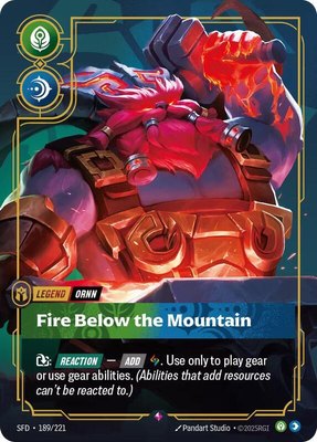 Ornn, Fire Below the Mountain, Spiritforged