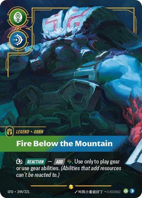 Ornn, Fire Below the Mountain (Overnumbered), Spiritforged
