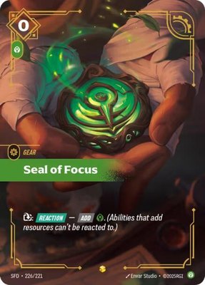 Seal of Focus (Overnumbered), Spiritforged