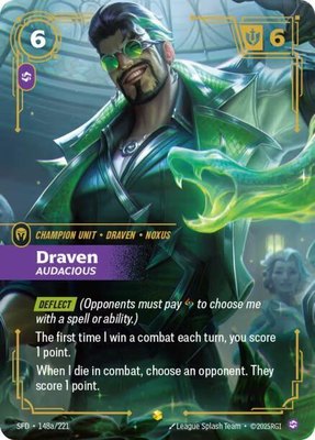 Draven, Audacious (Alternate Art), Spiritforged