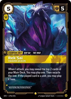 Rek'Sai, Swarm Queen (Alternate Art), Spiritforged