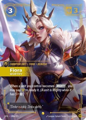 Fiora, Worthy (Alternate Art), Spiritforged