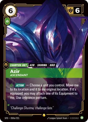 Azir, Ascendant (Alternate Art), Spiritforged