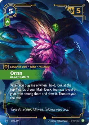 Ornn, Blacksmith (Alternate Art), Spiritforged