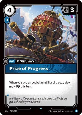 Prize of Progress, Spiritforged