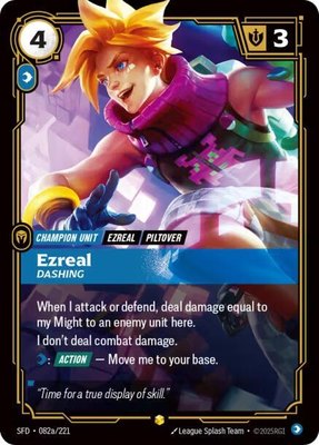 Ezreal, Dashing (Alternate Art), Spiritforged