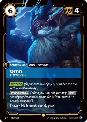 Ornn, Forge God (Alternate Art), Spiritforged