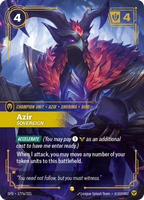 Azir, Sovereign (Alternate Art), Spiritforged