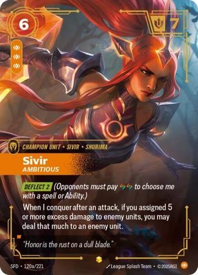 Sivir, Ambitious (Alternate Art), Spiritforged