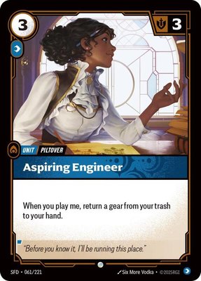 Aspiring Engineer, Spiritforged