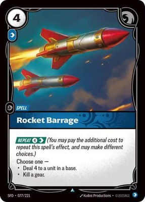 Rocket Barrage, Spiritforged