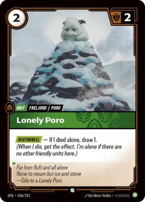 Lonely Poro, Spiritforged