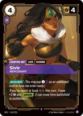 Sivir, Mercenary, Spiritforged