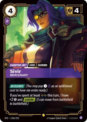 Sivir, Mercenary (Alternate Art), Spiritforged