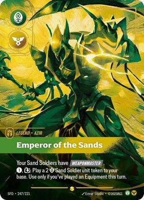 Azir, Emperor of the Sands (Overnumbered), Spiritforged