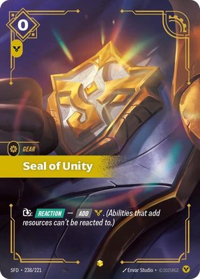 Seal of Unity (Overnumbered), Spiritforged