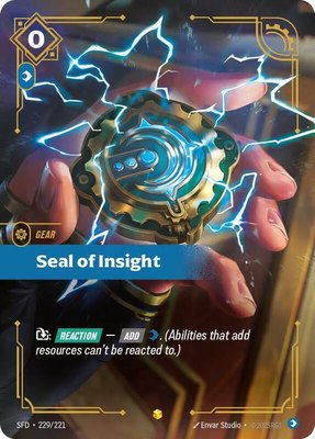 Seal of Insight (Overnumbered), Spiritforged