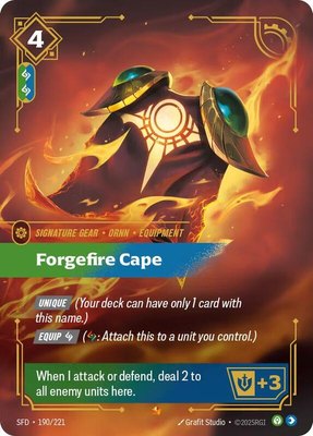 Forgefire Cape, Spiritforged