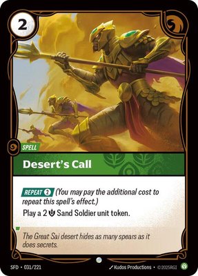 Desert's Call, Spiritforged