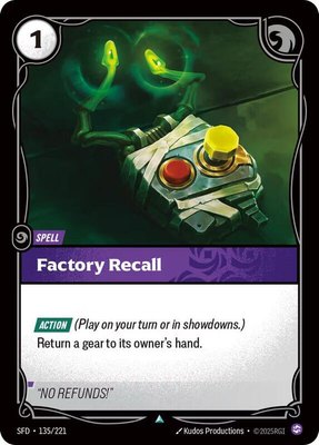 Factory Recall, Spiritforged