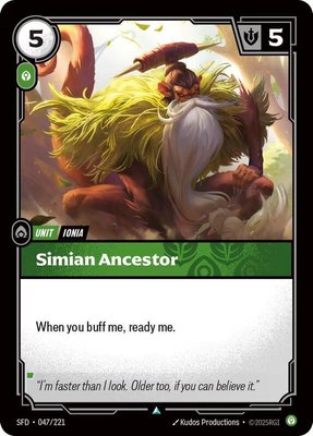 Simian Ancestor, Spiritforged