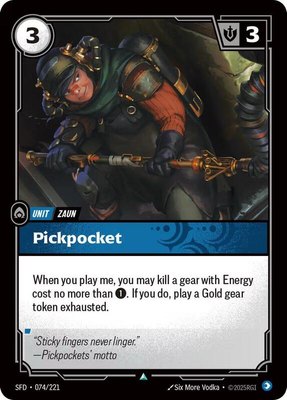Pickpocket, Spiritforged