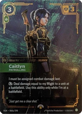 Caitlyn, Patrolling, Riftbound Promotional Cards