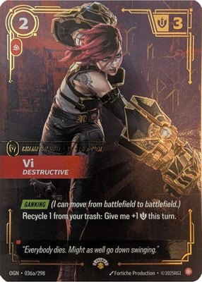 Vi, Destructive, Riftbound Promotional Cards