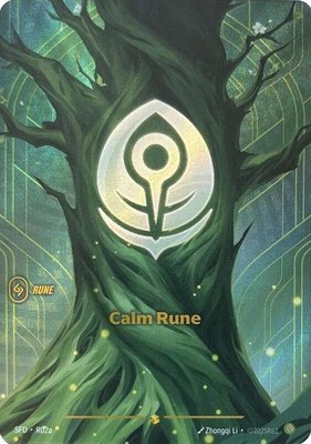 Calm Rune (R02a), Spiritforged