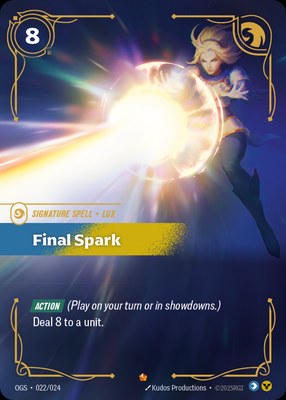 Final Spark, Riftbound Organized Play Promotional Cards