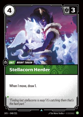 Stellacorn Herder, Riftbound Organized Play Promotional Cards