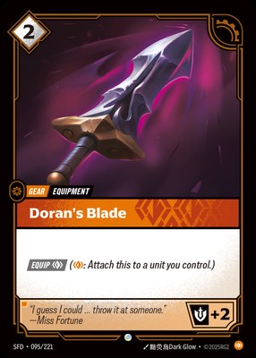 Doran's Blade, Riftbound Organized Play Promotional Cards