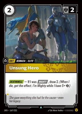 Unsung Hero, Riftbound Organized Play Promotional Cards