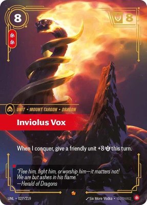 Inviolus Vox, Unleashed
