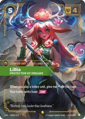 Lillia, Protector of Dreams (Alternate Art), Unleashed
