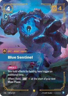 Blue Sentinel (Alternate Art), Unleashed
